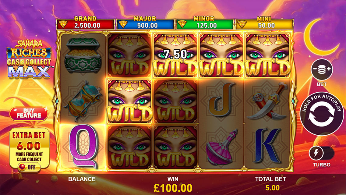 Sahara Riches: Cash Collect Max