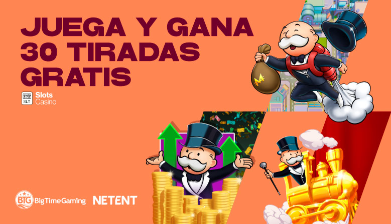 JUEGA EN LAS SLOTS SELECCIONADAS Y GANA 30 TIRADAS GRATIS