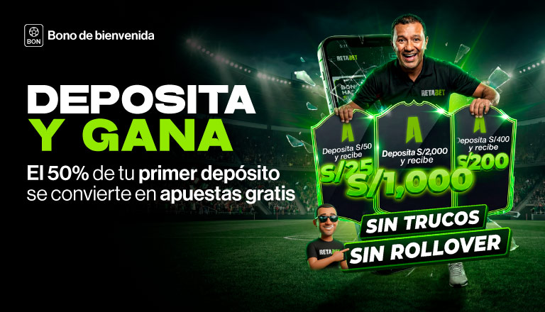 TE DAMOS EL 50% DE TU PRIMER DEPÓSITO