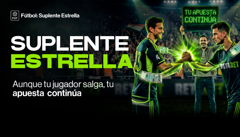 Si tu jugador es sustituído, tu apuesta continúa con su suplente
